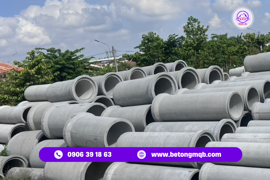 Cống Bê Tông Rung Ép D400 Dài 3M Tại Đồng Nai | Bê Tông MQB 1 cong d400 dai 3m