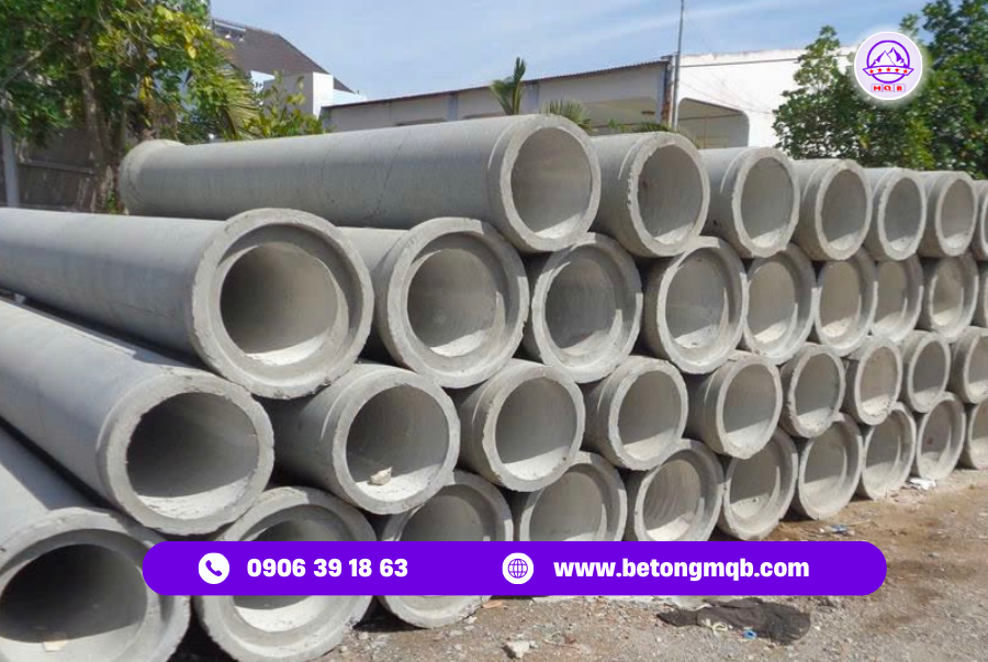 Cống Bê Tông Rung Ép D200 Dài 3M Tại Đồng Nai | Bê Tông MQB 3 Ống cống rung ép bê tông D200 dài 3m