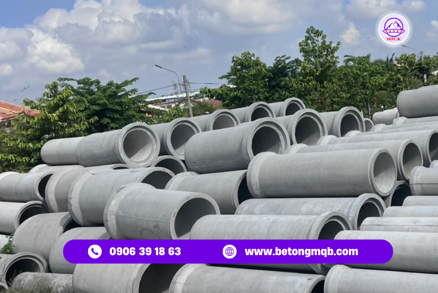Cống Bê Tông Rung Ép D400 Dài 2,5M Tại Đồng Nai | Bê Tông MQB 2 ong cong be tong rung ep d400