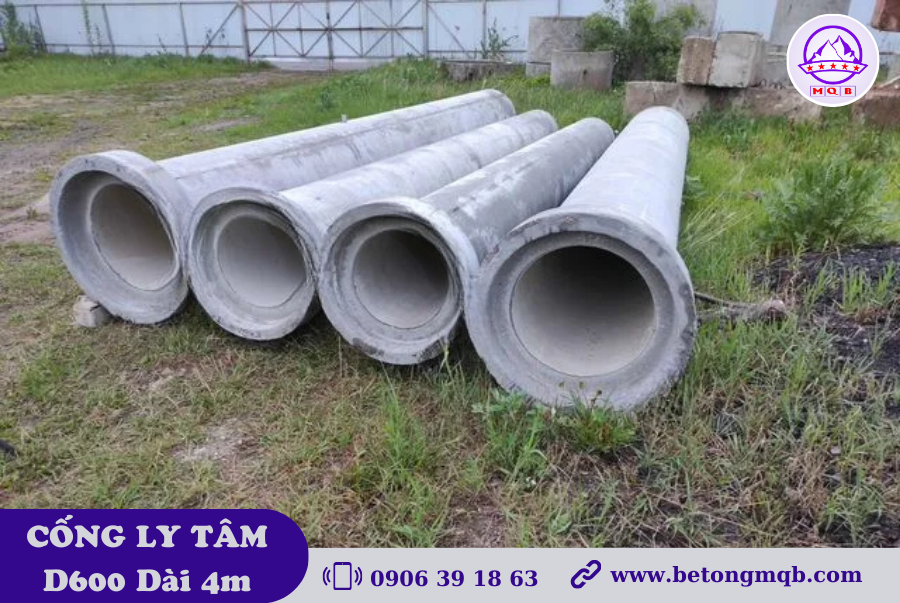 Cống Bê Tông Ly Tâm D600 Dài 4m Tại Tp. Hồ Chí Minh 3 cống ly tâm cho công trình lớn