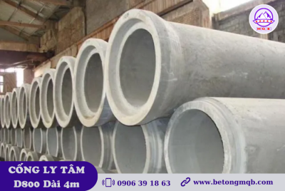 Cống bê tông ly tâm d800 dài 4m