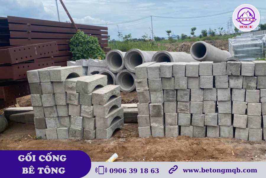 Gối Đỡ Cống Bê Tông Tại TP Hồ Chí Minh 2 gối cống bê tông giá rẻ