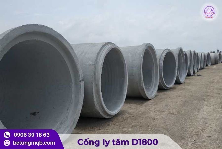 Cống Bê Tông Ly Tâm D1800 Dài 4M Tại TP Hồ Chí Minh | Bê Tông MQB 4 448