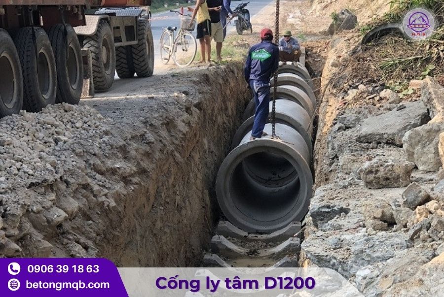 Cống Bê Tông Ly Tâm D1200 Dài 4M Tại TP Hồ Chí Minh 2 450