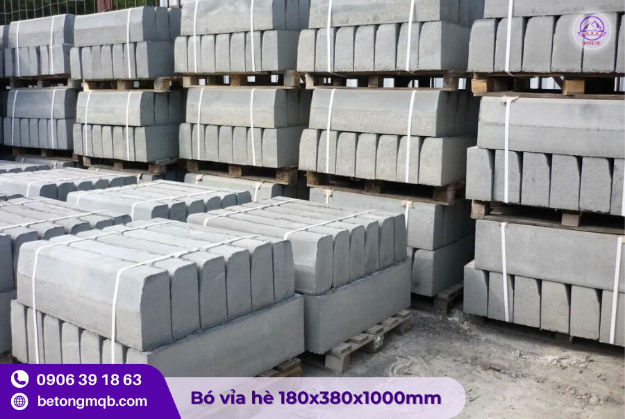 Bó Vỉa Hè 180x380x1000mm tại TPHCM 1 Bó vỉa hè 180x380x1000mm chất lượng