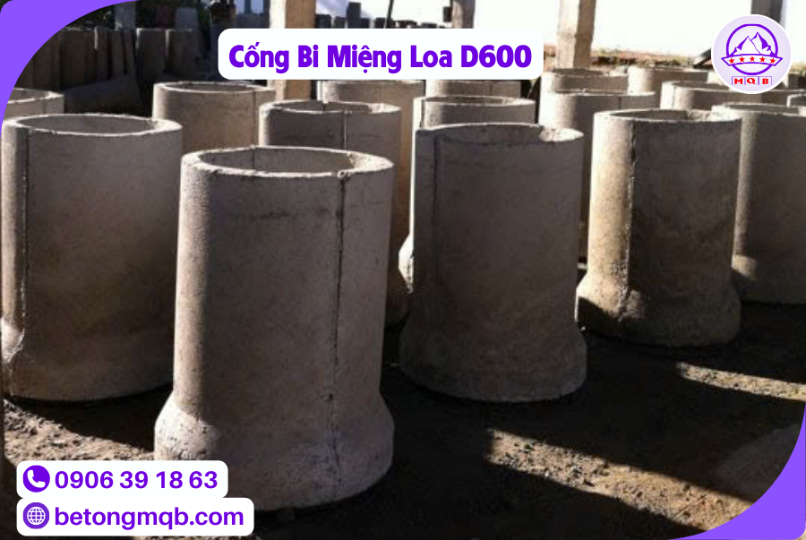 Cống Bi Miệng Loa D600 Tại Long An 2 cong bi be tong mieng loa tai dong nai