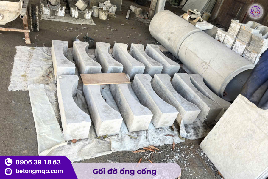 Cung cấp gối đỡ cống bê tông chất lượng tại Miền Nam 1 Gối đỡ cống bê tông đúc sẵn