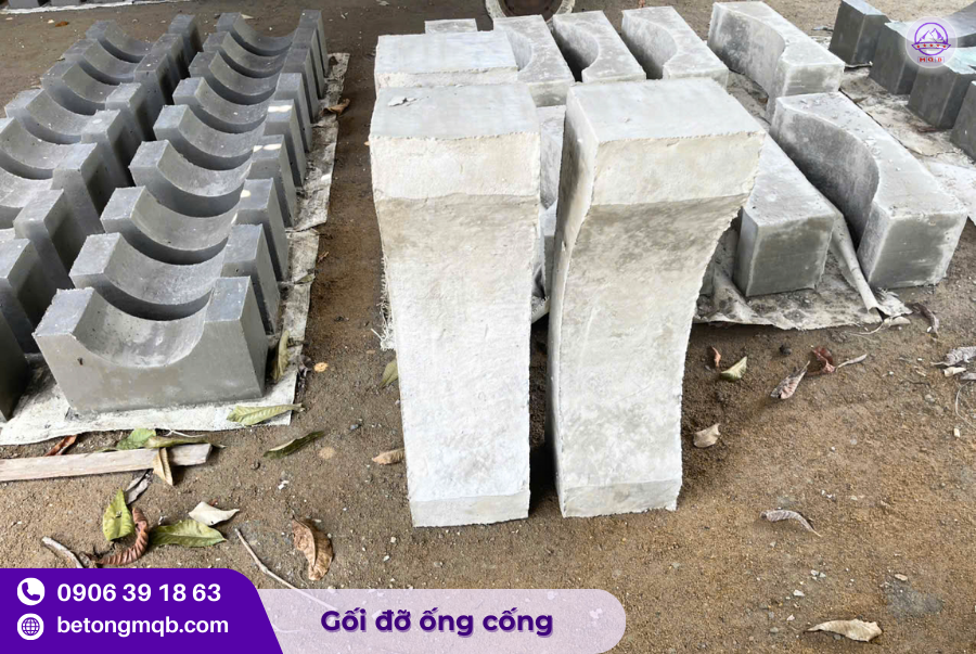 Tầm quan trọng của gối đỡ ống cống trong hệ thống thoát nước 1 Gối đỡ ống cống bê tông