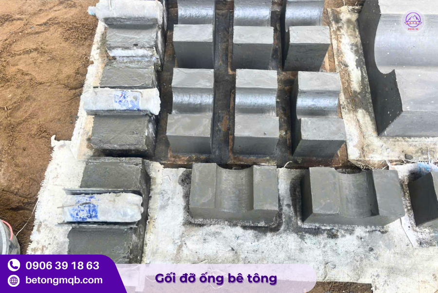 Gối đỡ ống D114 bằng bê tông tại Long An 3 Gối đỡ ống D114 chất lượng cao
