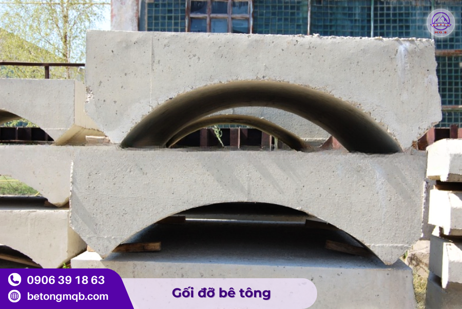 Gối đỡ ống D168-DN150 chất lượng tại TPHCM 4 Gối đỡ ống D168 bằng bê tông