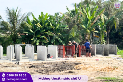 Mương thoát nước chữ U dài 1m