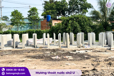 Mương thoát nước chữ U dài 1m tại Miền Nam