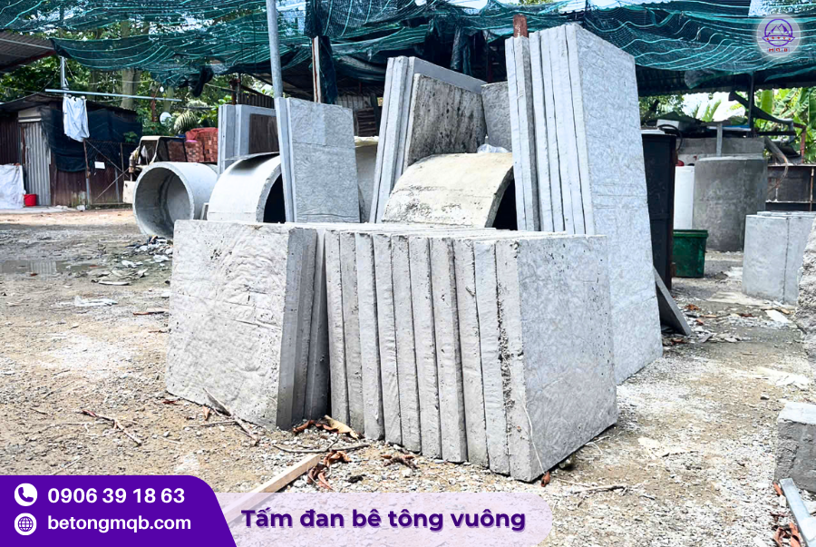 Sản xuất tấm đan bê tông 500x500x50mm chất lượng 1 Tấm đan bê tông 500x500x50mm chất lượng