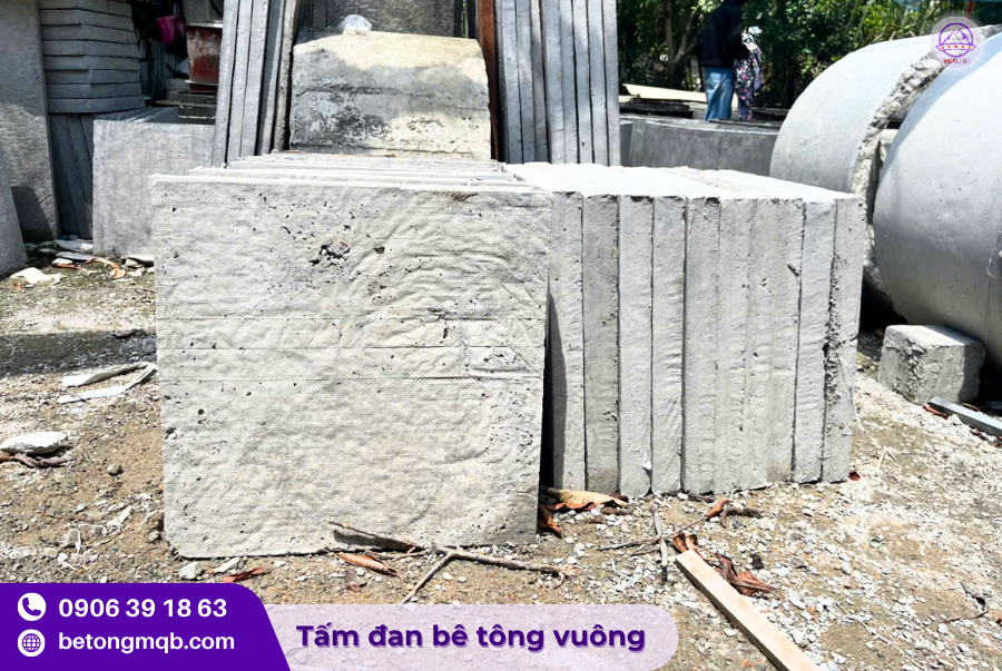 Sản xuất tấm đan bê tông 500x500x50mm chất lượng 2 Tấm đan bê tông 500x500x50mm cốt thép