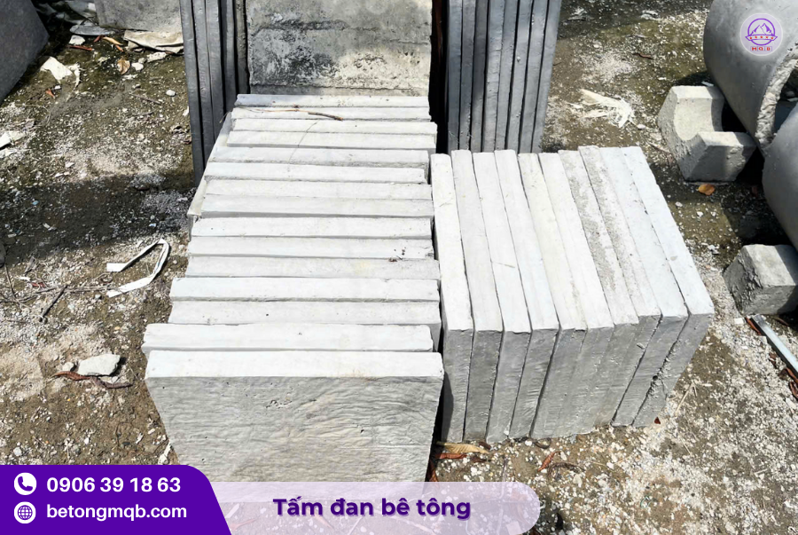 Sản xuất tấm đan bê tông 500x500x50mm chất lượng 3 Tấm đan bê tông 500x500x50mm Minh Quân MQB