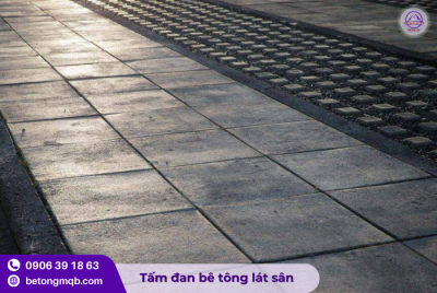 Tấm đan bê tông 600x600x60mm làm lối đi