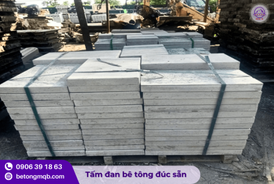 Tấm đan bê tông 600x600x60mm lát sân