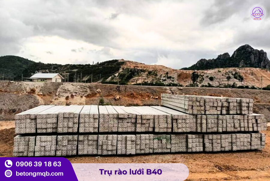 Ứng dụng của trụ bê tông 100x100x2500mm rào lưới B40 4 Trụ bê tông 100x100x2500mm tại Long An