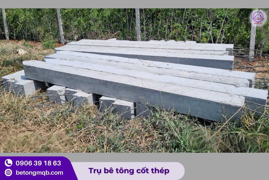Trụ bê tông 120x120x2500mm tại TPHCM 2 Trụ bê tông 120x120x2500mm làm hàng rào
