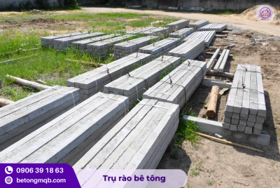 Trụ rào bê tông 200x200x2500mm