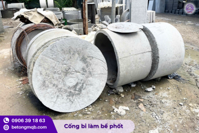 Cống bi làm bể phốt