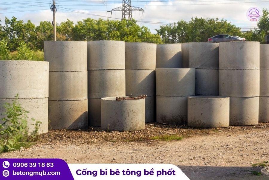 Cống bi làm bể phốt cho các công trình nhỏ và ngắn hạn 3 Cống bi làm bể phốt dài 1m