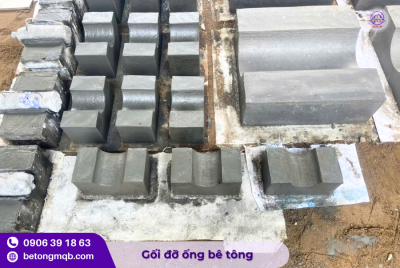 Gối đỡ ống PVC D75 bằng bê tông 7 Gối đỡ ống PVC chất lượng