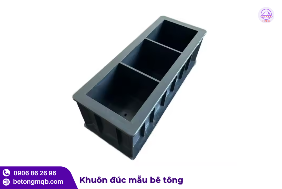 Khuôn đúc ba mẫu bê tông thí nghiệm trong một lần 2 Khuôn đúc ba mẫu cho thí nghiệm bê tông