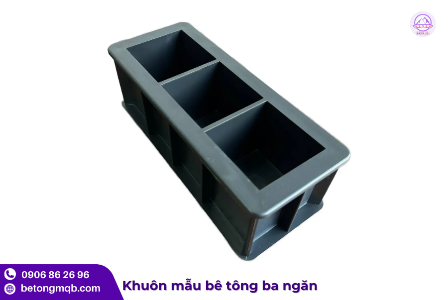 Khuôn đúc ba mẫu bê tông thí nghiệm trong một lần 3 Khuôn đúc ba mẫu cho một lần thí nghiệm