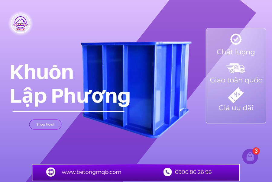 Cung cấp sỉ và lẻ khuôn đúc bê tông hình lập phương toàn quốc 4 Khuôn đúc bê tông hình lập phương chất lượng