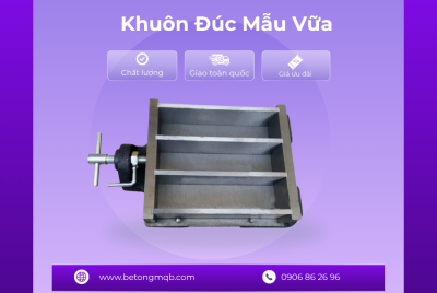 Khuôn đúc mẫu vữa bằng gang