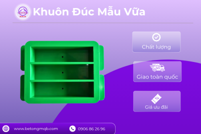 Khuôn đúc mẫu vữa bằng nhựa