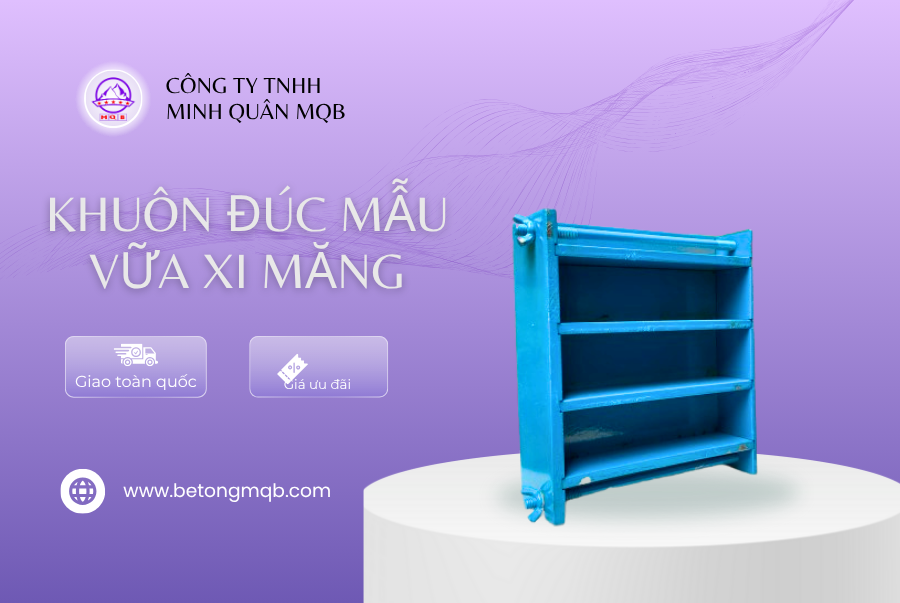 Khuôn Đúc Mẫu Vữa Xi Măng Kép 3 Bằng Thép 2 Khuôn đúc mẫu vữa xi măng chất lượng