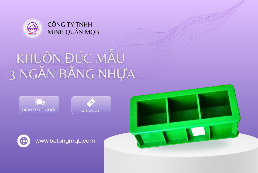 Khuôn mẫu vữa bê tông 50x50x50mm bằng nhựa ABS 1 Khuôn mẫu vữa bê tông bằng nhựa
