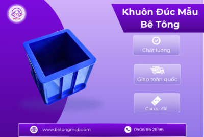 Khuôn nhựa đúc mẫu bê tông