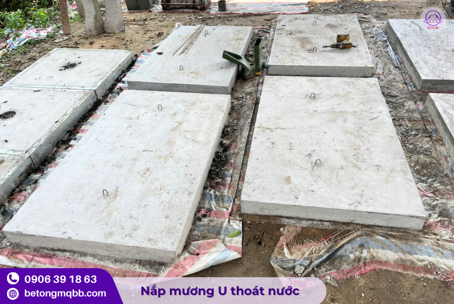 Đơn vị cung cấp mương thoát nước chữ U tại Long An 2 Nắp mương thoát nước chữ U