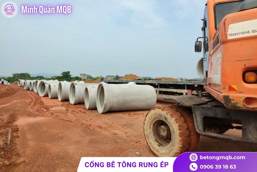 Ống cống bê tông rung ép D600 chất lượng tại TPHCM 5 ong cong be tong rung ep d600 uu viet