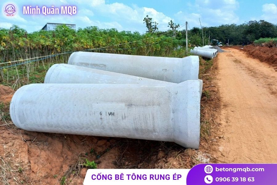 Ống cống bê tông rung ép D600 chất lượng tại TPHCM 2 ong cong be tong rung ep d600
