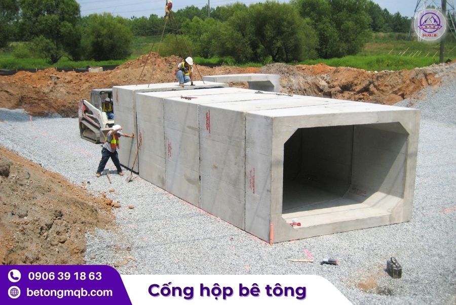 Cống hộp bê tông đúc sẵn chất lượng từ Minh Quân MQB 3 Cống hộp bê tông đúc sẵn tại Miền Nam