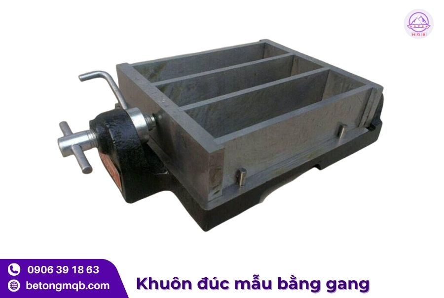 Khuôn đúc mẫu vữa xi măng bằng gang chất lượng số 1 4 Khuôn đúc mẫu vữa xi măng bằng gang uy tín