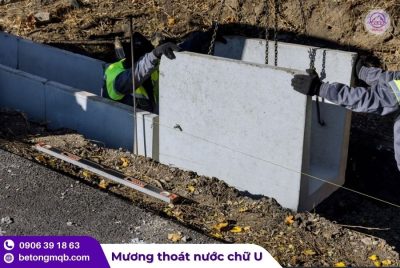 Mương u chất lượng bằng bê tông cốt thép