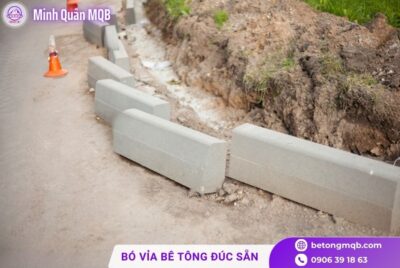 Bó vỉa bê tông tại Quận 12
