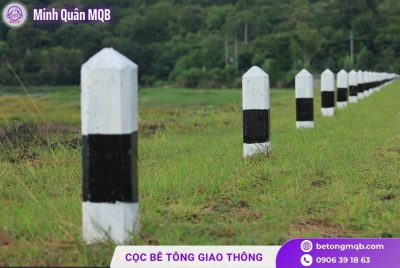 Cọc tiêu bê tông cảnh báo cho đường bộ 9 coc tieu giao thong
