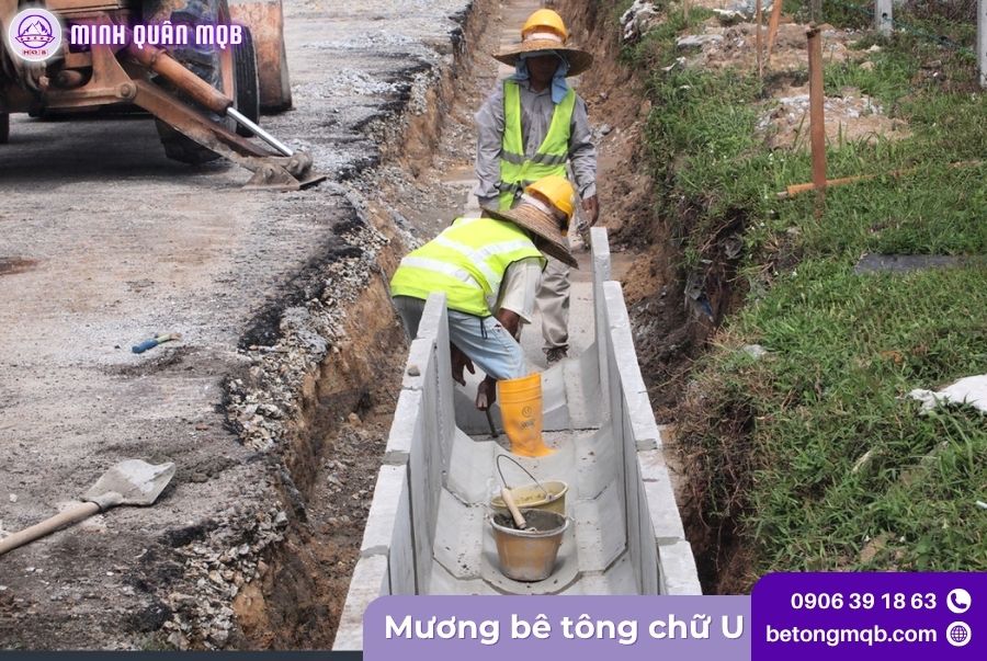 Mương bê tông thoát nước chữ U