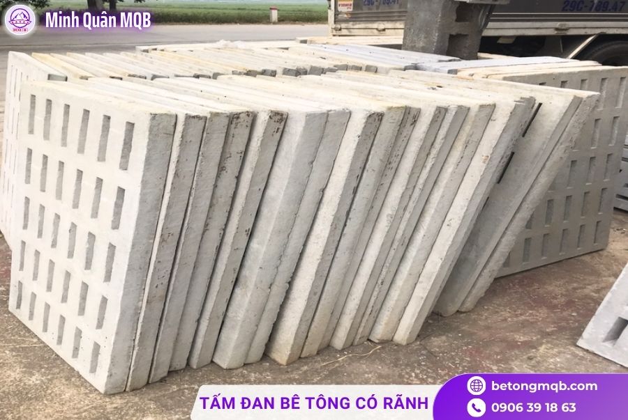Tấm đan bê tông có rãnh thoát nước 2 Tấm đan bê tông có rãnh chất lượng