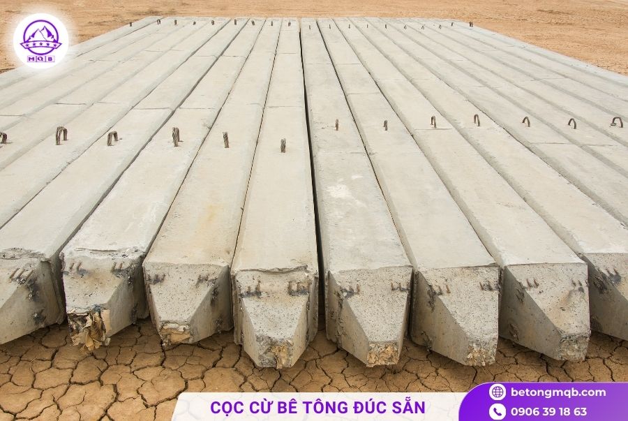 Cọc cừ bê tông cốt thép đúc sẵn 3 Cọc cừ bê tông tại Miền Nam