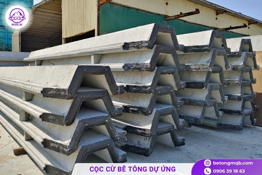 Cọc ván bê tông cốt thép dự ứng lực 2 Cọc ván bê tông cốt thép