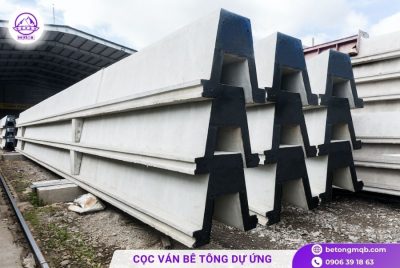 Cọc ván bê tông dự ứng lực tại Miền Nam