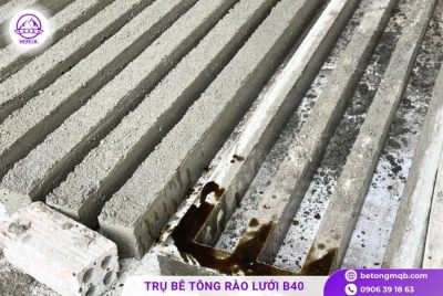 Trụ hàng rào B40 bằng bê tông cốt thép 8 Trụ hàng rào B40 bằng bê tông cốt thép
