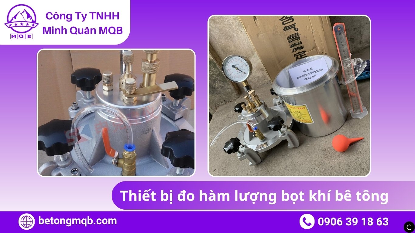 Xác định hàm lượng bọt khí trong bê tông